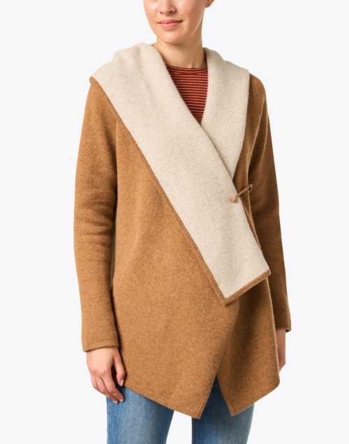 Front image - Margaret O'Leary - St. Claire Tan Cashmere Jacket