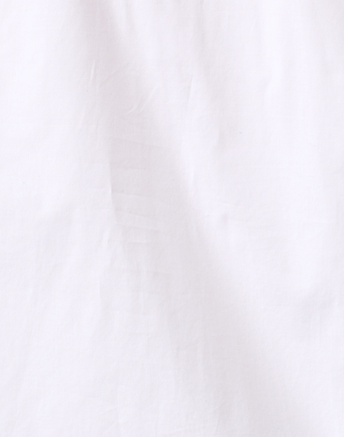 Fabric image - WHY CI - White Cotton Split Neck Blouse