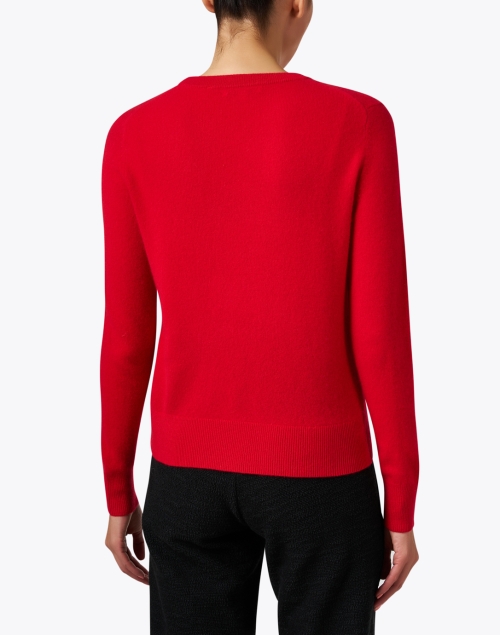 Back image - White + Warren - Red Cashmere Sweater