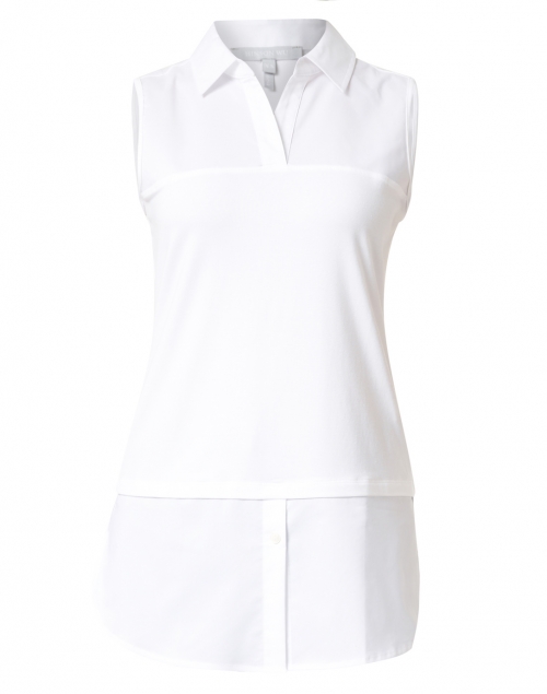 Hinson Wu - Lea White Stretch Cotton Underlayer Shirt