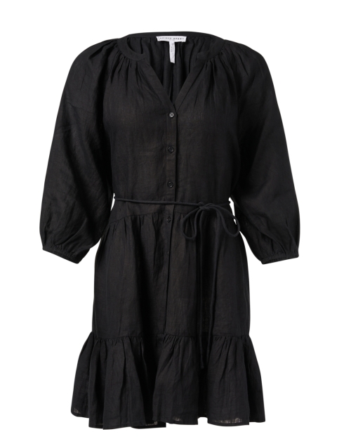 Product image - Apiece Apart - Black Linen Tiered Dress