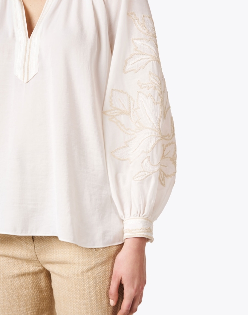 Extra_1 image - Kobi Halperin - Grier White Embroidered Blouse