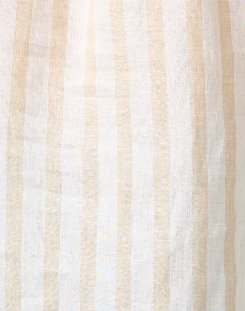 Fabric image - Weekend Max Mara - Lari Beige Striped Linen Blouse