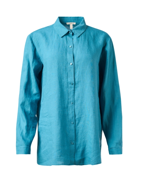 Product image - Eileen Fisher - Blue Linen Shirt