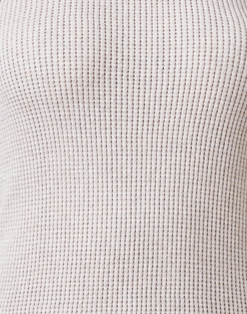 Fabric image - Margaret O'Leary - Beige Cotton Waffle Shirt