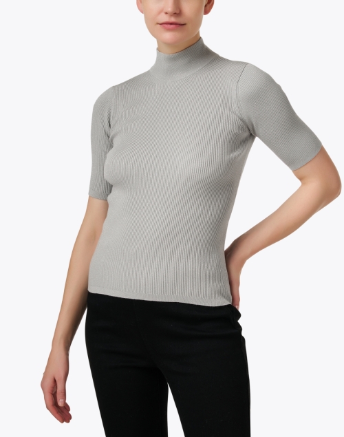 Front image - Max Mara Leisure - Peter Silver Knit Top 