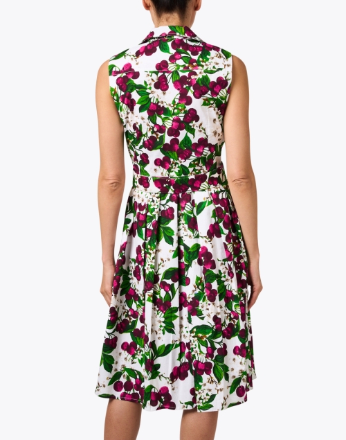 Back image - Samantha Sung - Audrey White Multi Print Dress