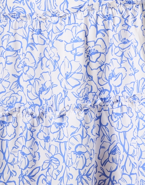 Fabric image - Sail to Sable - Blue and White Print Crepe Dress