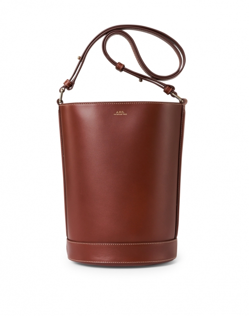 A.P.C. - Ambre Cognac Leather Bucket Bag