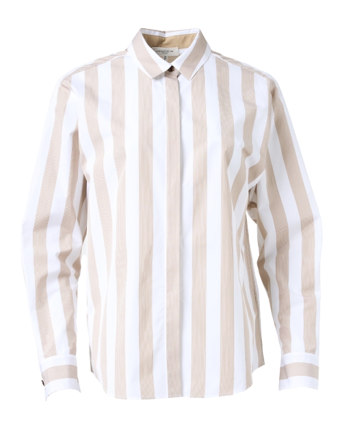 Product image - Lafayette 148 New York - Rae Tan Striped Button Down Shirt