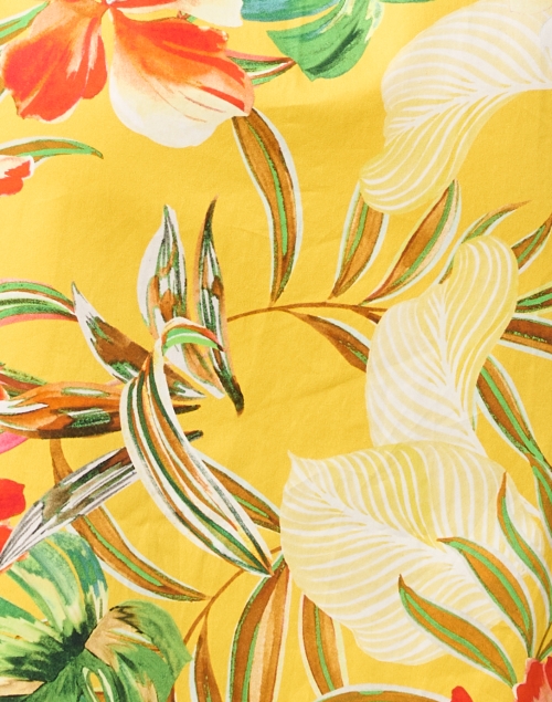 Fabric image - Rani Arabella - Yellow Print Cotton Shirt Dress