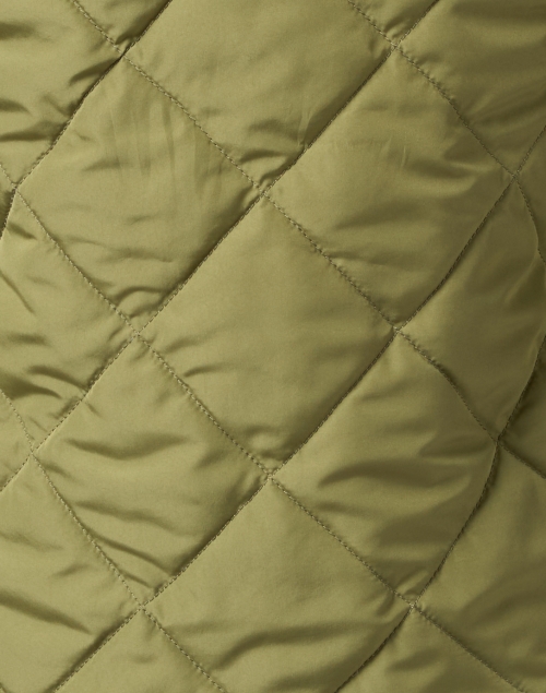 Fabric image - Jane Post - Olive and Tan Reversible Quilted Jacket