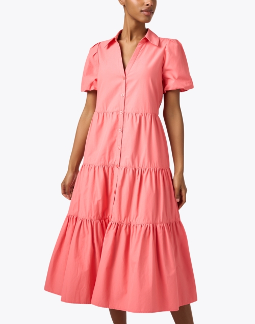 Front image - Brochu Walker - Havana Coral Midi Dress