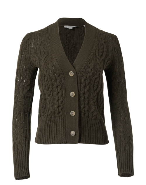 Product image - Vince - Olive Green Wool Cashmere Cardigan