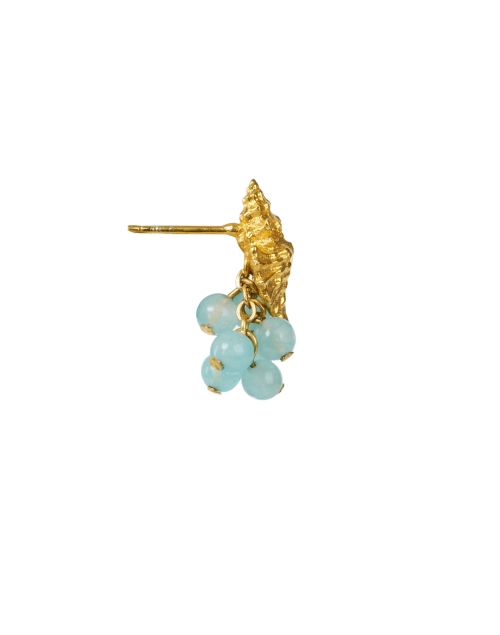Back image - Peracas - Positano Blue and Gold Earrings