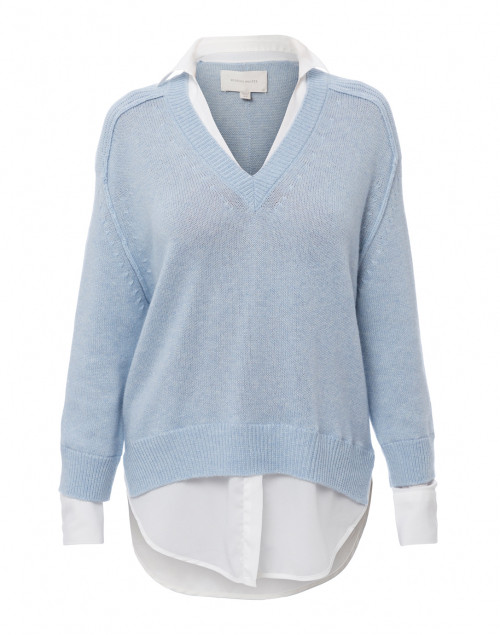 Product image - Brochu Walker - Sky Blue Sweater with White Underlayer