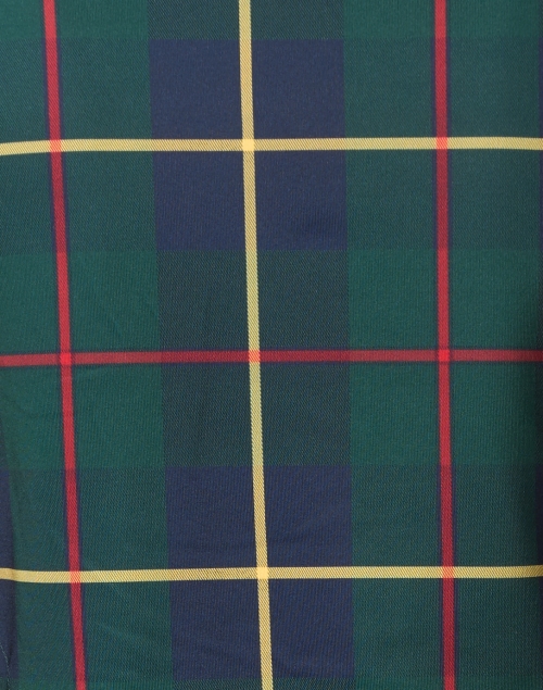 Fabric image - Gretchen Scott - Plaidly Green Plaid Ruffle Neck Top