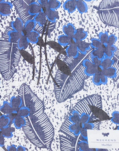 Fabric image - Weekend Max Mara - Sarda Blue Print Scarf