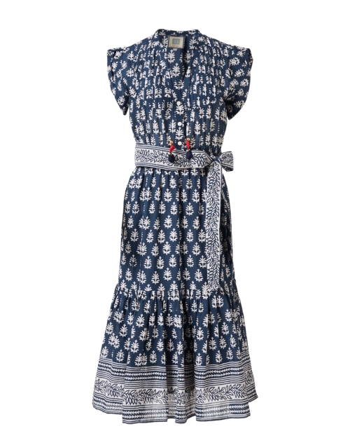 Product image - Bell - Kat Navy Print Cotton Silk Dress