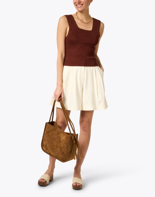 Look image - Joseph - Brown Square Neck Knit Top