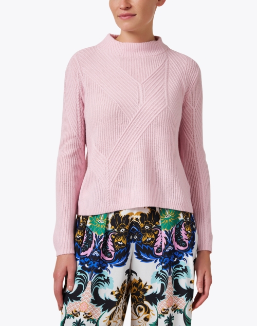 Front image - Emporio Armani - Pink Wool Cashmere Sweater