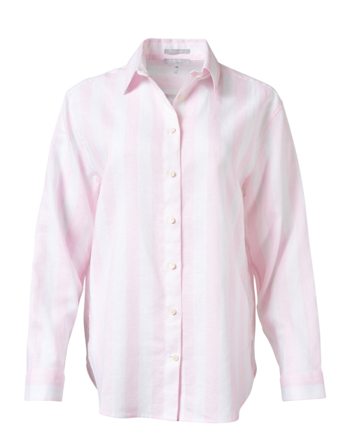 Product image - Hinson Wu - Halsey Pink Striped Linen Shirt