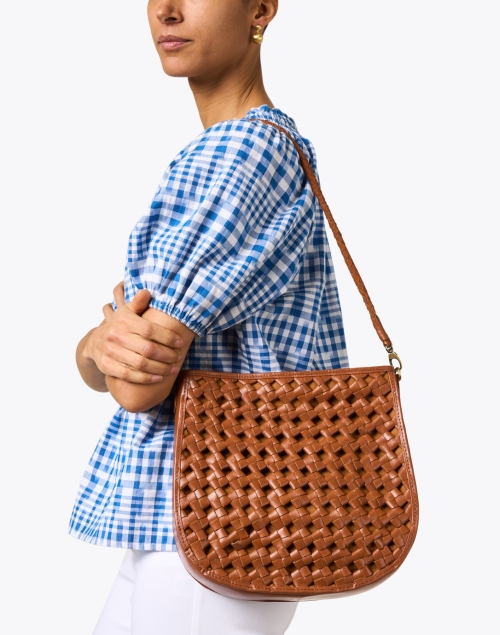 Look image - Bembien - Alba Brown Leather Saddle Bag