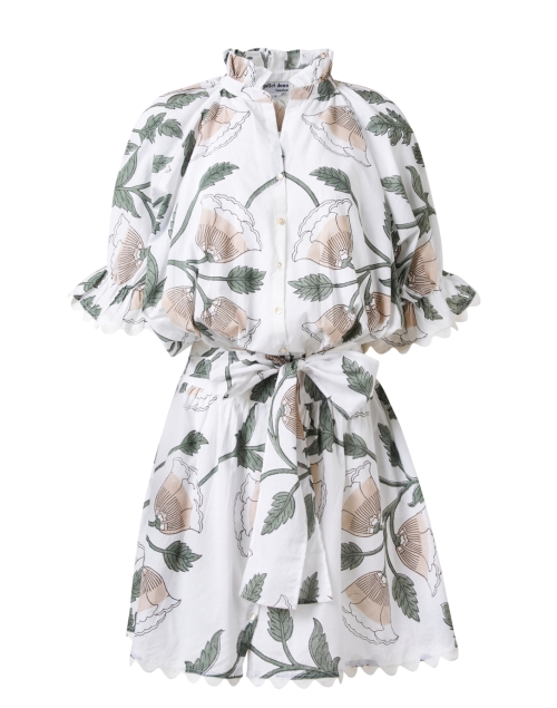 Product image - Juliet Dunn - White Print Cotton Lamé Dress