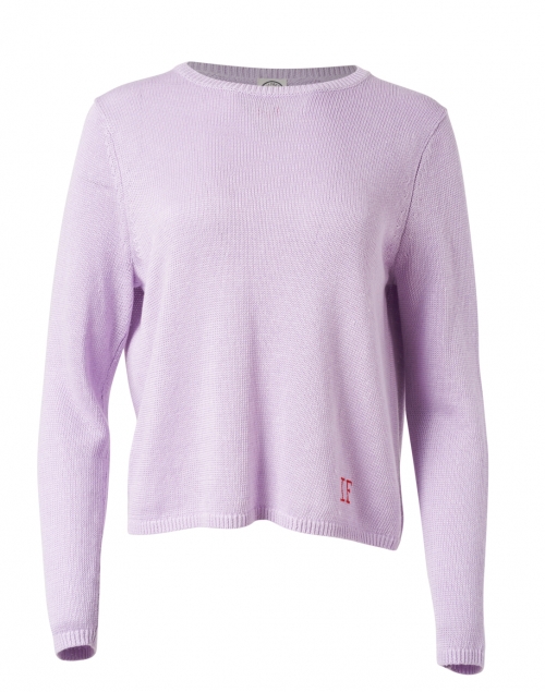 Product image - Ines de la Fressange - Angelina Mauve Linen Knit Sweater