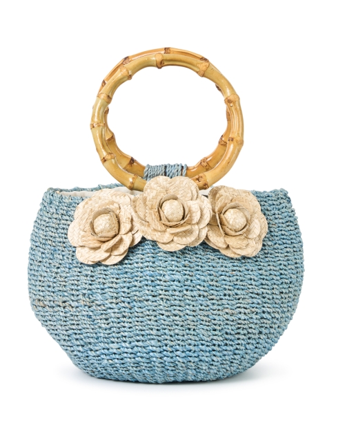 Product image - SERPUI - Soraya Blue Straw Basket Bag