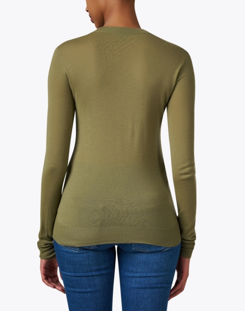 Back image - Joseph - Olive Green Cashmere Sweater