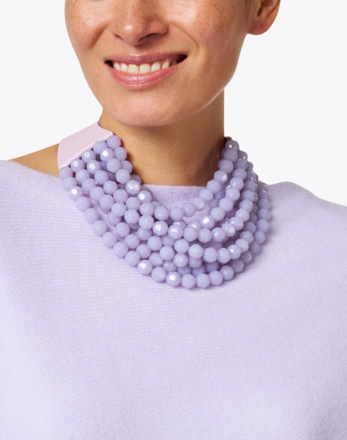 Bella Soft Lilac Multistrand Necklace