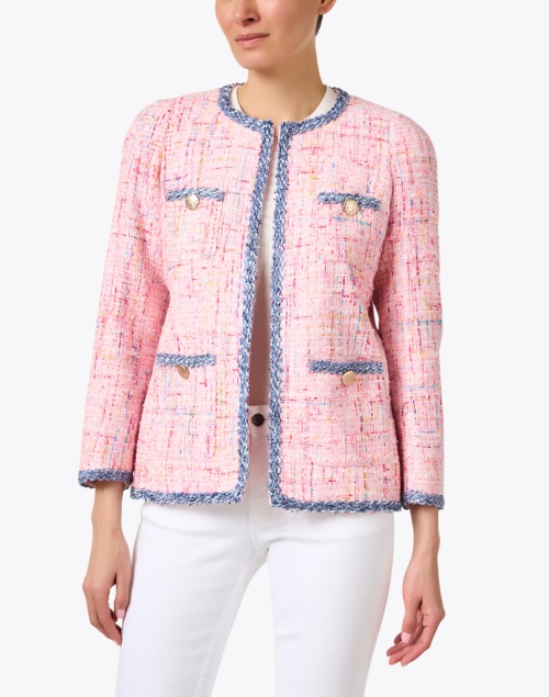 Front image - Weill - Cindya Pink Tweed Jacket