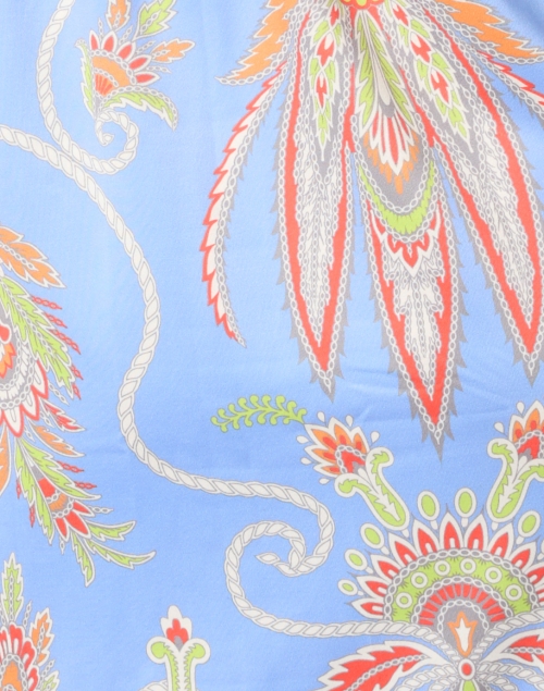 Fabric image - Gretchen Scott - Periwinkle Plume Printed Twist Front Dress