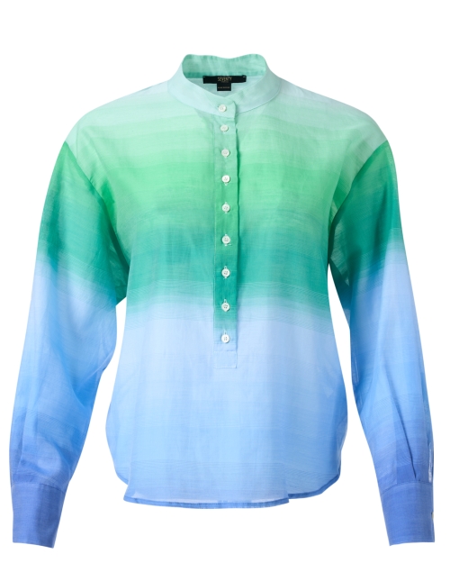 Seventy Green and Blue Ombre Blouse