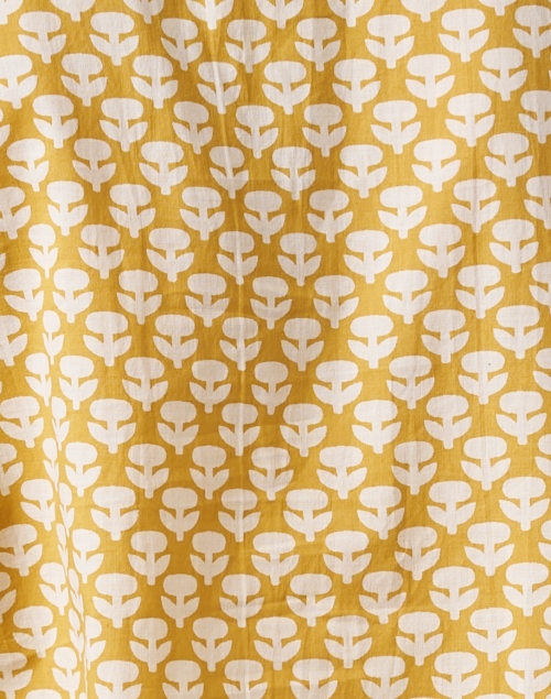 Fabric image - Pomegranate - Yellow Floral Print Blouse