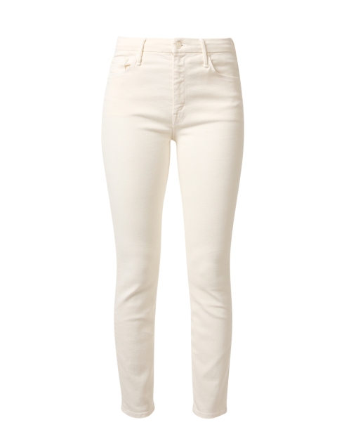 Mother The Looker Ivory Stretch Denim Jean