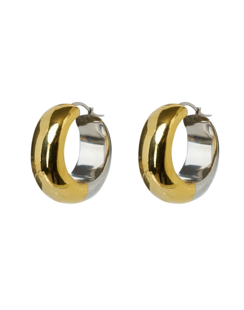 Gold and Silver Bubble Hoop Earrings | Lizzie Fortunato