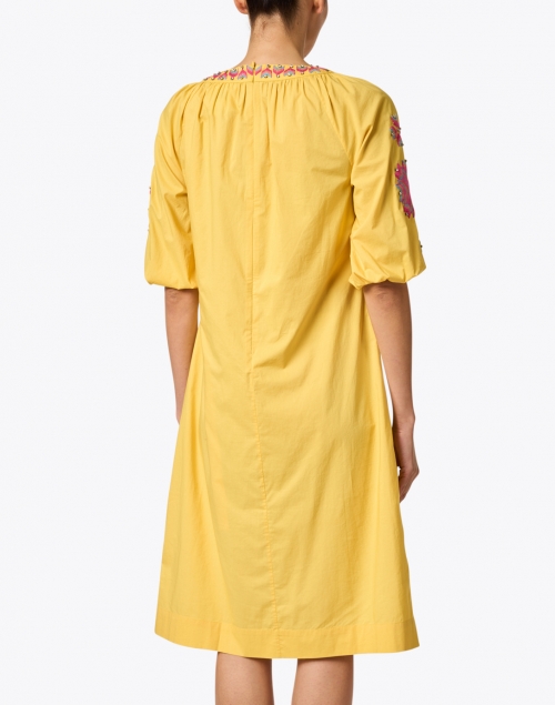 Figue - Lou Lou Yellow Embroidered Dress 