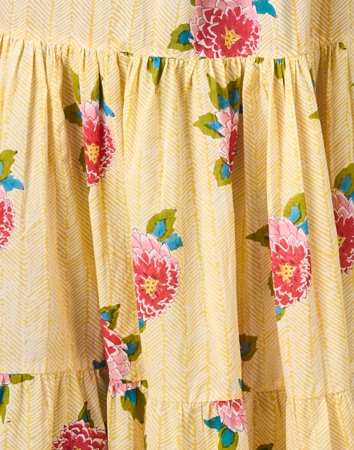 Fabric image - Lisa Corti - Rambagh Yellow Print Cotton Dress