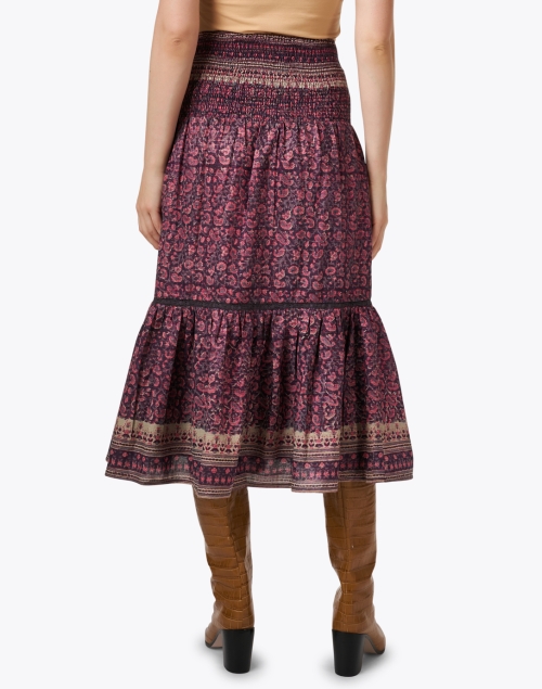 Back image - Bell - Mandy Brown and Pink Paisley Skirt