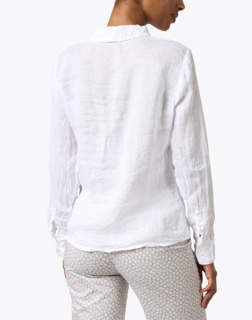 Back image - CP Shades - Romy White Linen Shirt