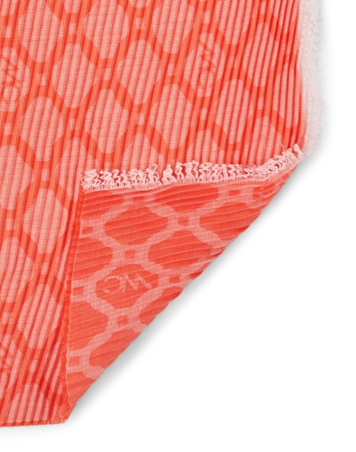 Back image - Marc Cain - Coral Printed Scarf