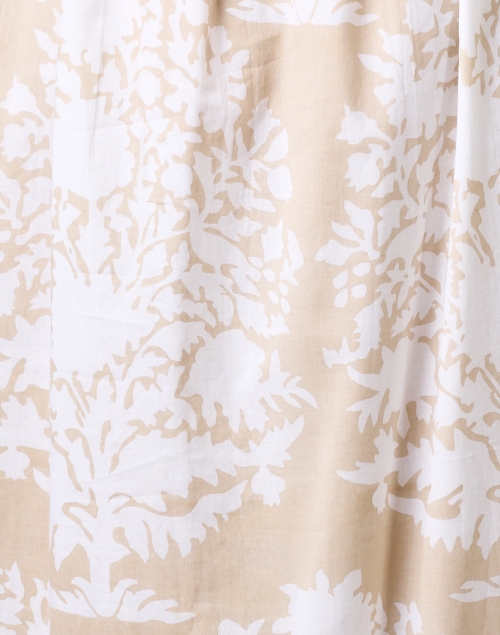Fabric image - Juliet Dunn - Beige and White Print Cotton Dress