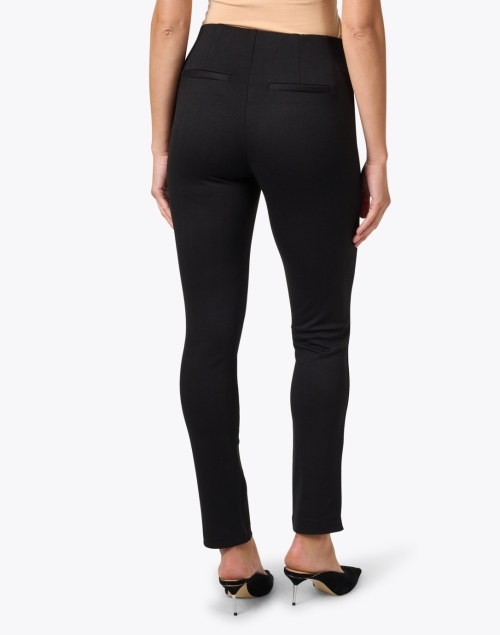 Back image - Ecru - Springfield Black Textured Power Stretch Pull On Pant