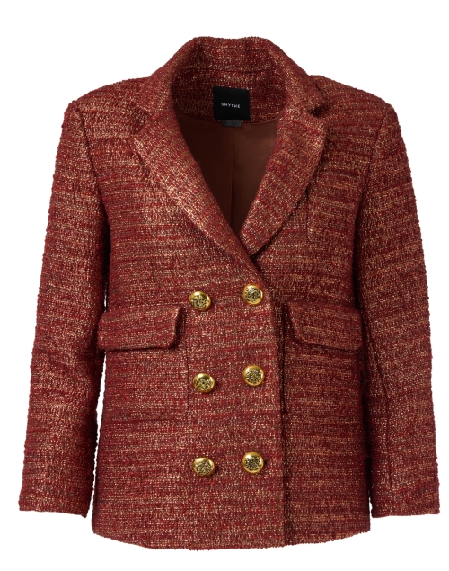 Product image - Smythe - Copper Lurex and Wool Tweed Jacket