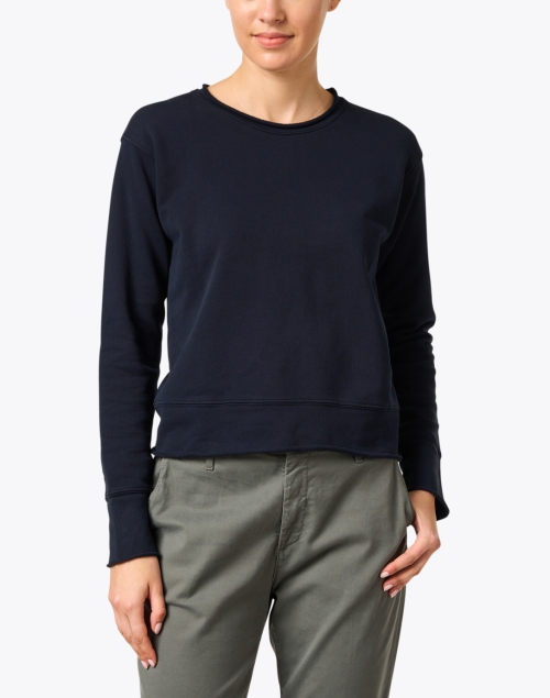 Front image - Frank & Eileen - Navy Cotton Sweatshirt