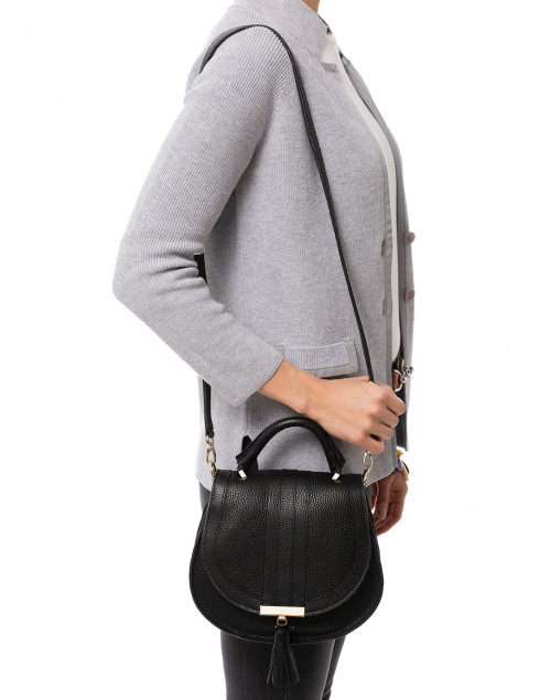 Look image - DeMellier - Mini Venice Black Pebbled Leather Cross-Body Bag