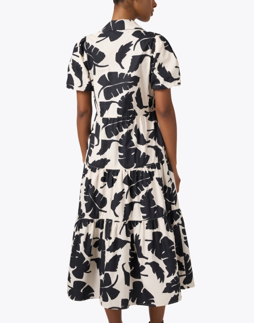Back image - Brochu Walker - Havana Black and White Print Midi Dress