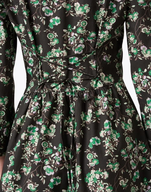 Extra_1 image - Tara Jarmon - Reba Black and Green Floral Cotton Dress
